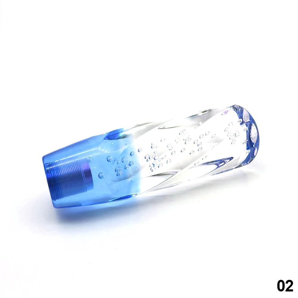 Ручка переключения передач для автомобиля, ручка переключения передач, ручка переключения передач, кристалл, прозрачный пузырь, фиолетовый, синий, рычаг переключения передач, 10 см