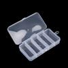 5 Compartment Clear Plastic Lure Storage Case for Fly Fishing Spoons Hooks Baits Tackle Box