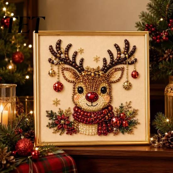 Unique Halloween Party Giveaways Faux Pearl Painting Kit, Cute Ghost 3D Art DIY Easy for Craft Enthusiasts Kit Adults, Christmas Home Festive