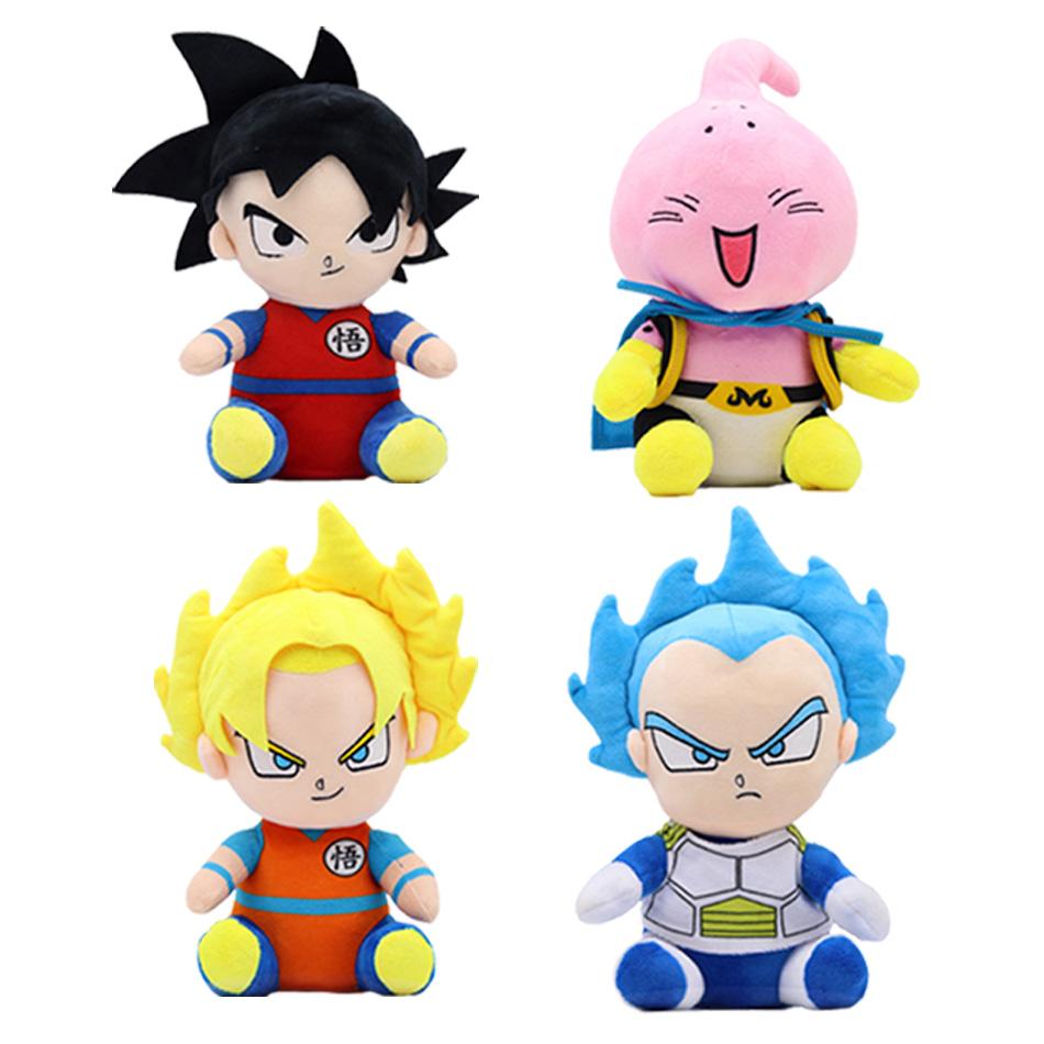 20 см Dragon Ball Японское Аниме Плюшевые Игрушки Супер Сайян Гоку Вегета Пикколо Трункс Гохан Мультяшная Фигурка Кукла