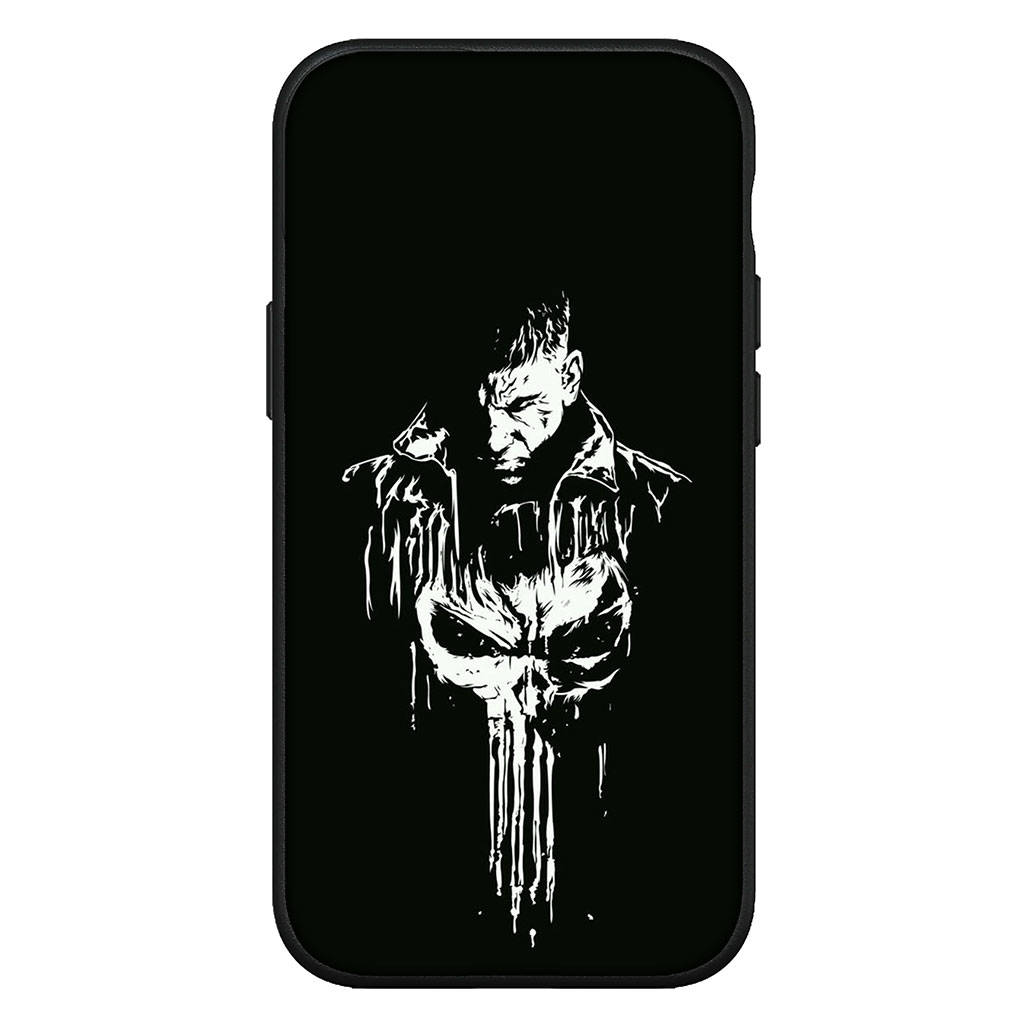 Для iPhone 16 15 X XR Samsung Galaxy S24 S23 Plus Xiaomi Redmi Note 13 12 11 Pro Max 9 10 14 OPPO Huawei Чехол Marvel Punishers Skull Phone Case