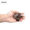 6 Pcs Coppery Squid Metal Dice Hollow Metal Polyhedral Dice Set Suitable for Role-Playing RPG  Board Game Card Game