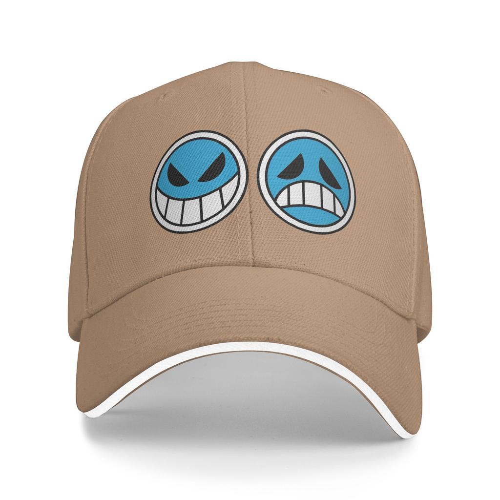 Ace Logo One Piece Flag Baseball Cap Fashion  Sandwich Hat Unisex Adjustable Sun Cap Outdoor
