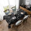 Coffee Bean Milk Tablecloth Holiday Decor Waterproof Rectangular Tablecloths Wedding Decor Table Cover