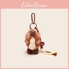 Cute Cartoon Eating Peanuts Groundhog Plush Toy Pendant Keychain For Bag Decor And Gifts