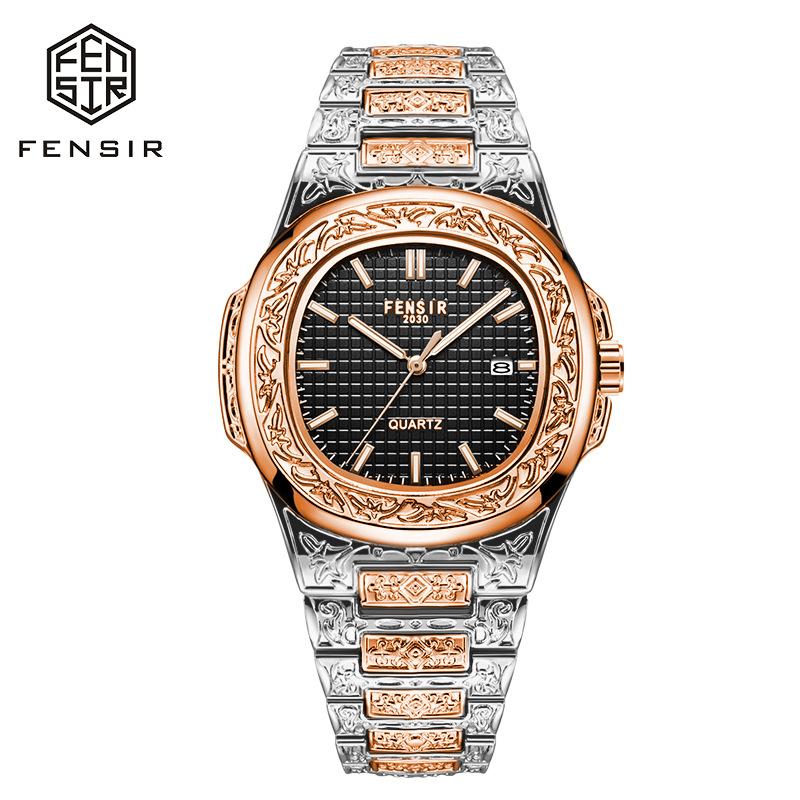 Роскошные мужские наручные часы Светящиеся Водонепроницаемые Дата Мужские часы Нержавеющая сталь Мужские кварцевые часы Повседневные мужские часы