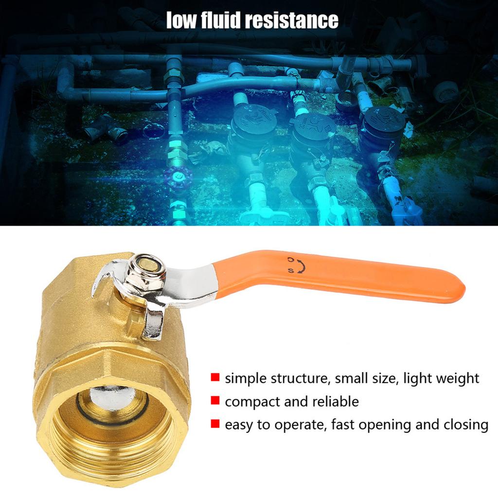 1 шт DN32 114BSP латунный трубный шаровой кран 1,6 МПа для воды, нефти, газа