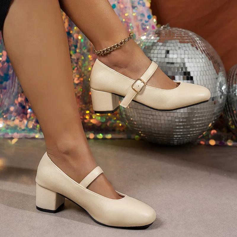 Женская обувь Туфли-лодочки Женские туфли на высоком каблуке Мода Большой размер Офис и карьера Новинка Бестселлер Каблуки Женские