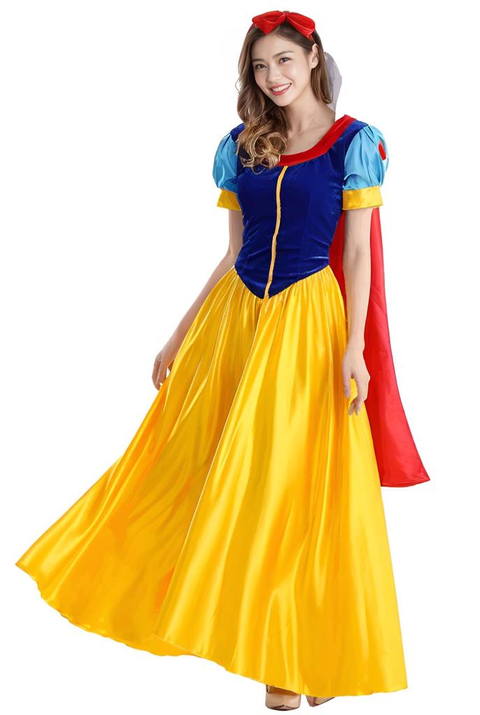 Snow White Cosplay Plus Adult and Halloween Snow White Princess R-Dream Costume, Size, Men's Women's Dress, Costume, Costume, Women's (XXXL Size)