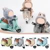 Miniature Stunt Motorcycle Toy Car 360 Rotation Swing Doll Accessories Pet Electric Motorcycle Model