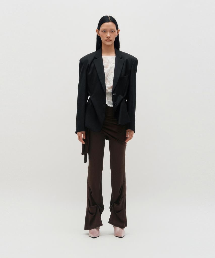 Kimzisu Dozi - Pinched Oversize Tailored Jacket _ Black