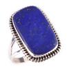 Natural Lapis Lazuli Gemstone Handmade 925 Solid Sterling Silver Ring S.10 s6J30