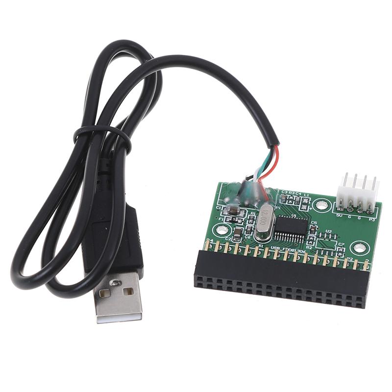1PCS 1.44MB 3.5" Разъем для дисковода гибких дисков 34 PIN 34P к USB-кабелю Адаптер PCB Плата