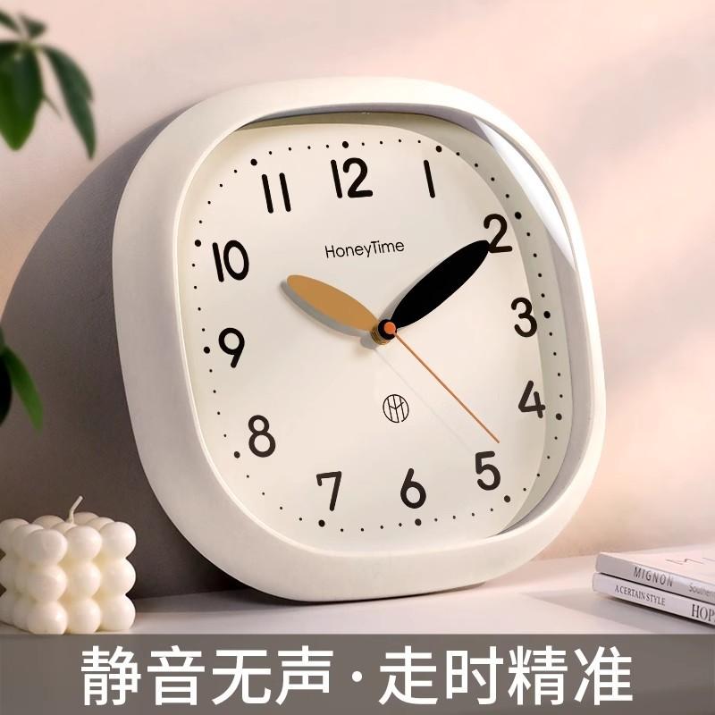 Wall clock living room 1011 new clock wall hanging home silent bedroom advanced sense no punching clock creative wall watch