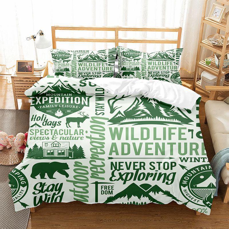 Мягкое Романтичное Английское Постельное Белье Пододеяльник Вдохновляющие Слова Комплект Постельного Белья Квин Для Взрослых Детей Декор Газетное Письмо Покрывало