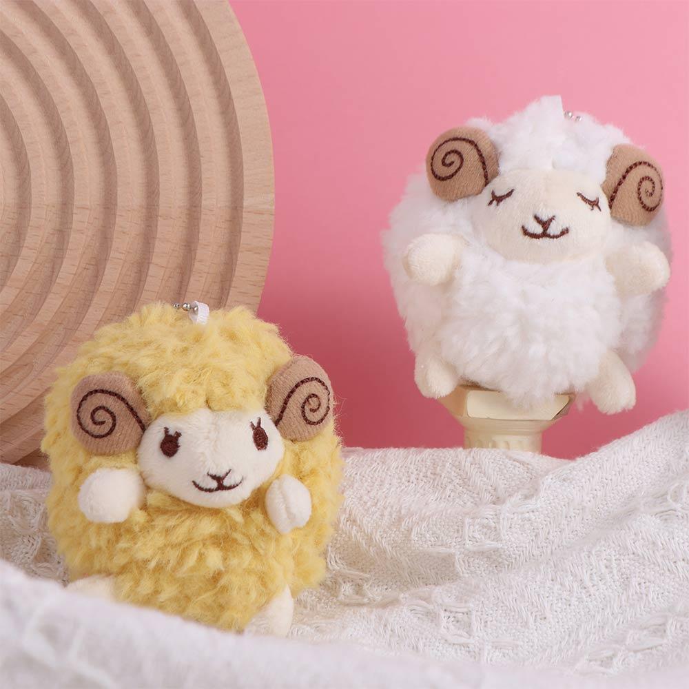 Lamb Mini Sheep Plush Keychain Mini Sheep Soft Lamb Doll Ornament Sheep Plush Pendant  Decoration