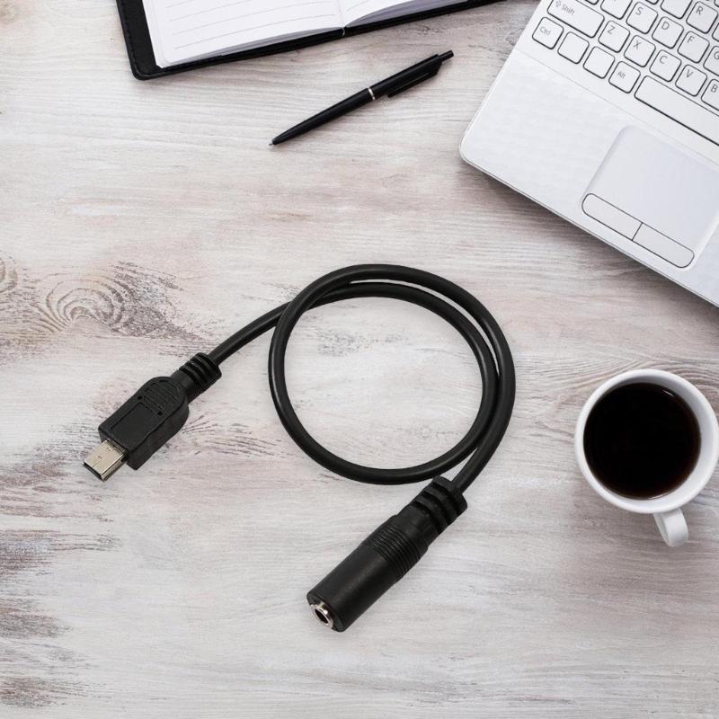 5-контактный Mini USB Male на 3,5 мм Аудио Адаптер Шнур для Петличного Микрофона Микрофонный Адаптер Шнур 30см-400см