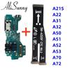 Зарядный USB-порт + Шлейф материнской платы для SamSung A21S A22 A31 A32 A50 A51 A52 A53 A70 A72 A536B Разъем зарядки Материнская плата