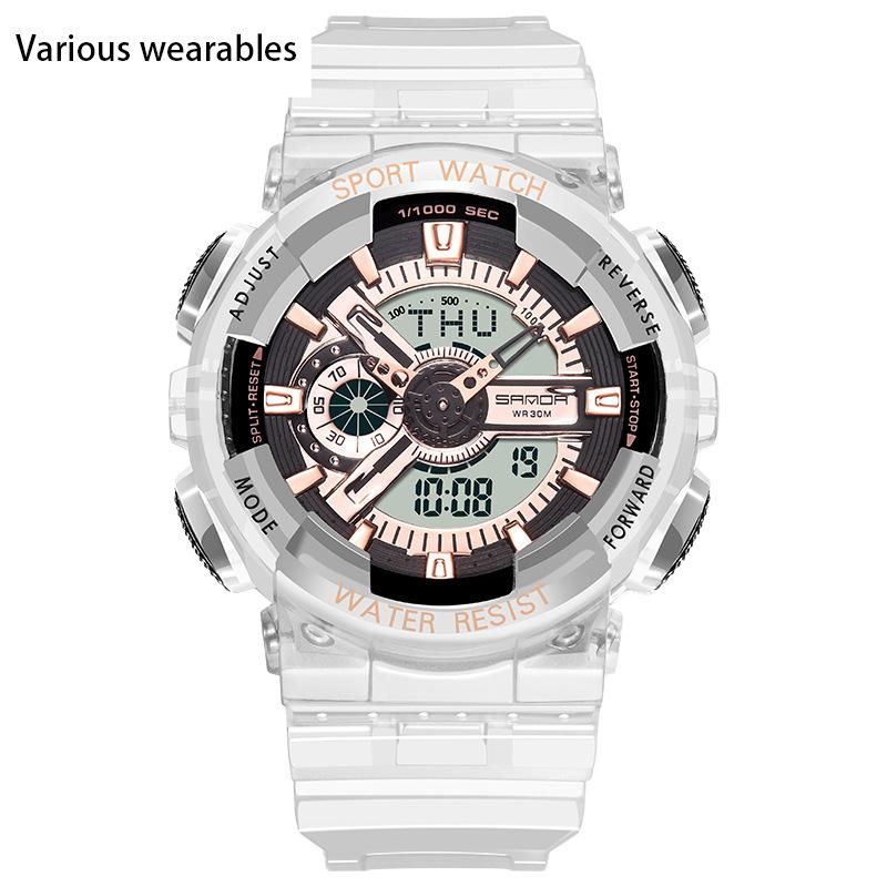 Корейская мода тренд микро бизнес светящиеся электронные спортивные модные студенческие корейские конфеты детские парные часы