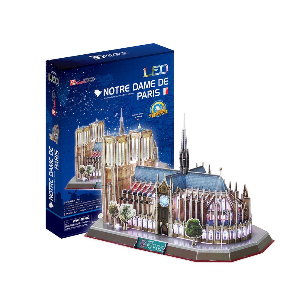 Puzzle 149 Pieces 3D Puzzle with LED Notre Dame De Paris