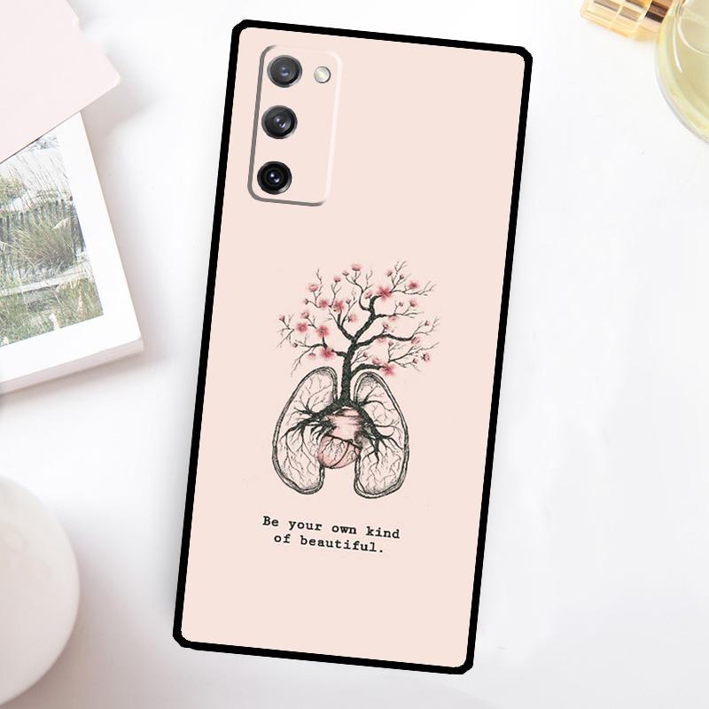 Positive Good Vibe Quote Case For Samsung Galaxy S22 S23 S24 Ultra Plus Note 10 20 S8 S9 S10 S20 FE S21 FE Cover