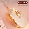iMICE Wired Game Mouse 4000DPI Seven Keys Mute Button Gaming Mice Cool RGB Lighting Comfortable Hand-Feeling For Office Games