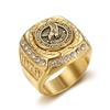 Vintage 316L Stainless Steel Eagle Ring for Men Women Punk Hip Hop Fashion Animal Ring Party Charm Amulet Jewelry Dropshipping