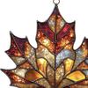Sun Catcher Autumn Maple Leaf Shape Acrylic Hanging Decoration Window Trap Decorative Home Holidays Birthdays Ornament