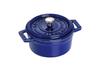 Staub Pico Cocotte Round Granblue Small Hand Литой эмалированный горшок IH Совместимый с японским La Cocotte Round "Mini 10cm" [Авторизованный продукт] 40510-262