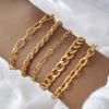 Bohemian Minimalist Multi-Layer Metal Chain Women's Bracelet Set