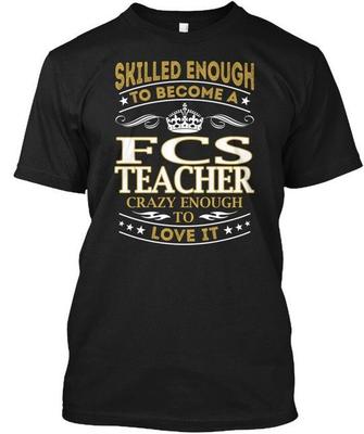 Футболка FCS Teacher Skilled Enough Сделано в США Размер от S до 5XL