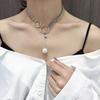 Новые корейские жемчужные ожерелья для женщин Золотой цвет Звеньевая цепочка Чокер Модные шейные аксессуары Элегантный воротник bijoux femme