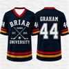 Summer  Off Campus Briar University Jersey Graham 44 Tucker 46 V-neck Men's Women's Short Sleeve Couple Surfing Beach T-shirt