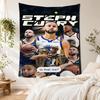 Golden State Warriors Curry Dynasty Boho Wall Tapestry Retro Boho Made for Living Room Reading Corner Balcony Indoor Hand Painted Style