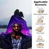 1 шт. Плед в стиле Hip Hop 2Pac, Мягкий, Легкий, Для всех сезонов, Многоцелевой плед для дивана, кровати, офиса и пикников, Французский стиль с культовыми обложками альбомов и цитатами