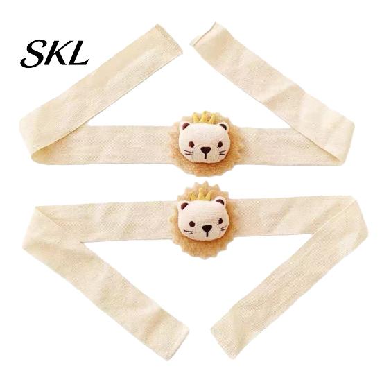 Decorative Curtain Straps Cartoon Animal Tieback, Cute Lion Bear Tie, Fabric Children Bedroom Accessory Strap Flower Holder for Baby Room Nursery