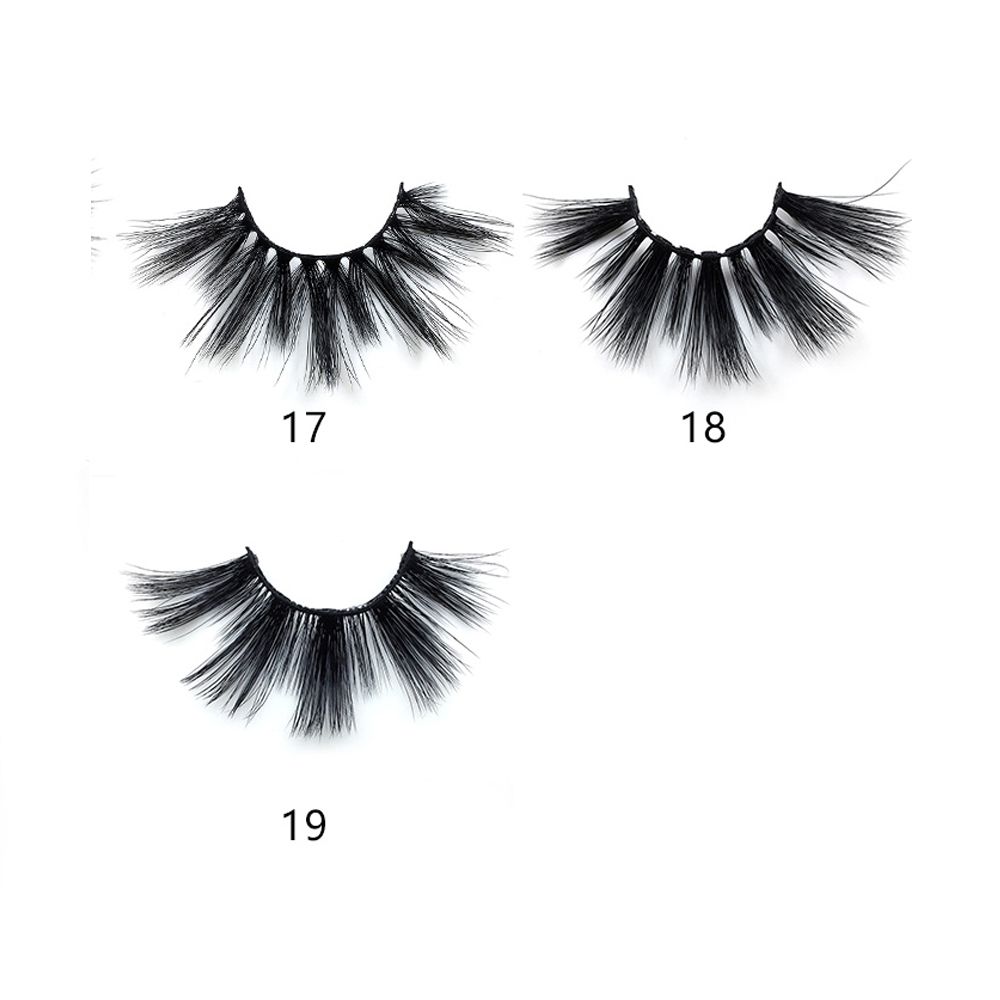 Thick Long Dramatic Handmade 3D Soft Mink Hair Eyelashes Extension 25mm Lashes False Eyelashes