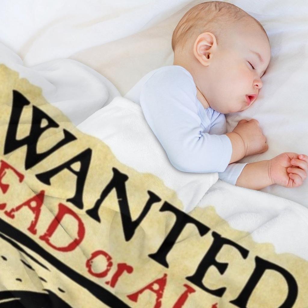 Wanted-Flynn-Rider-Broken-Nose-Triblend Throw Blanket Softest Kid'S Cute Plaid Picnic Blankets