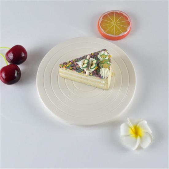 Практичная вращающаяся подставка для торта 14 см с масштабным дизайном, пластик «сделай сам»