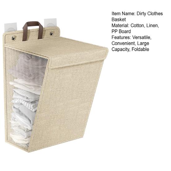 1 Set Dirty Clothes Basket Foldable Laundry Hamper Large Capacity Versatile Storage Basket for Clothes Towels Toy