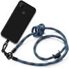 Case - Xiaomi - Redmi 10A/9C - Black Silicone - Detachable Blue Lanyard - Flexible