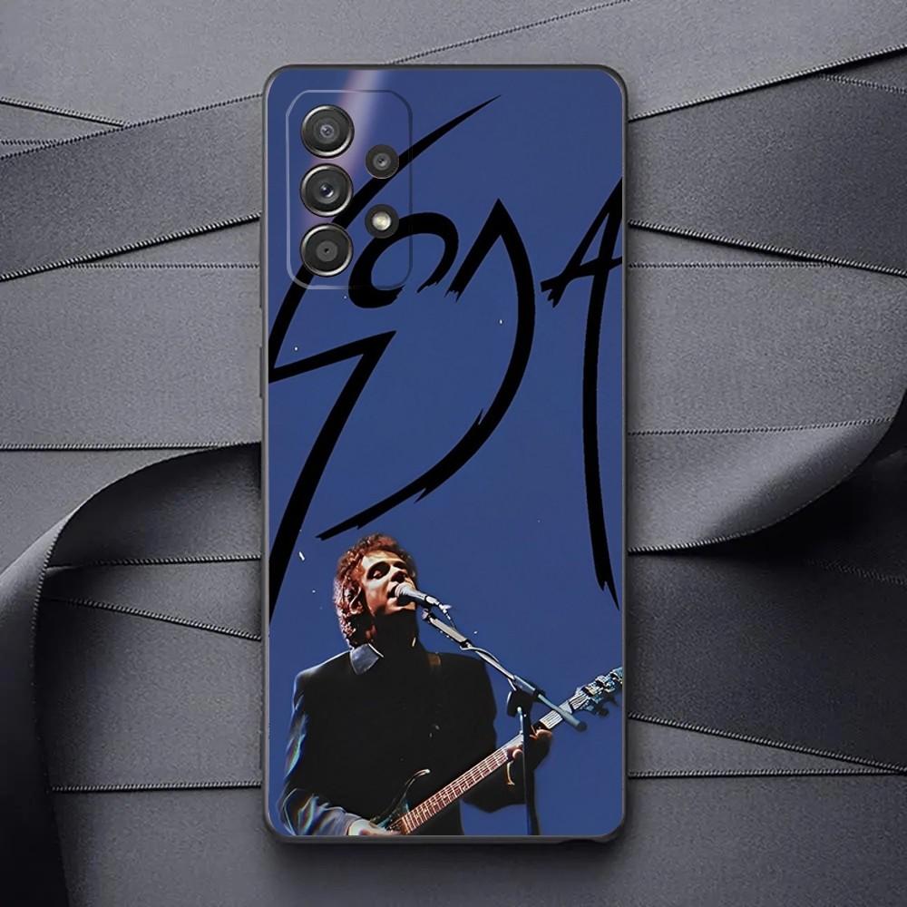 Band SODA S-STEREO Phone Case For Samsung Galaxy A13,A21s,A22,A31,A32,A52,A53,A71,A80,A91 Soft Black Phone Cover