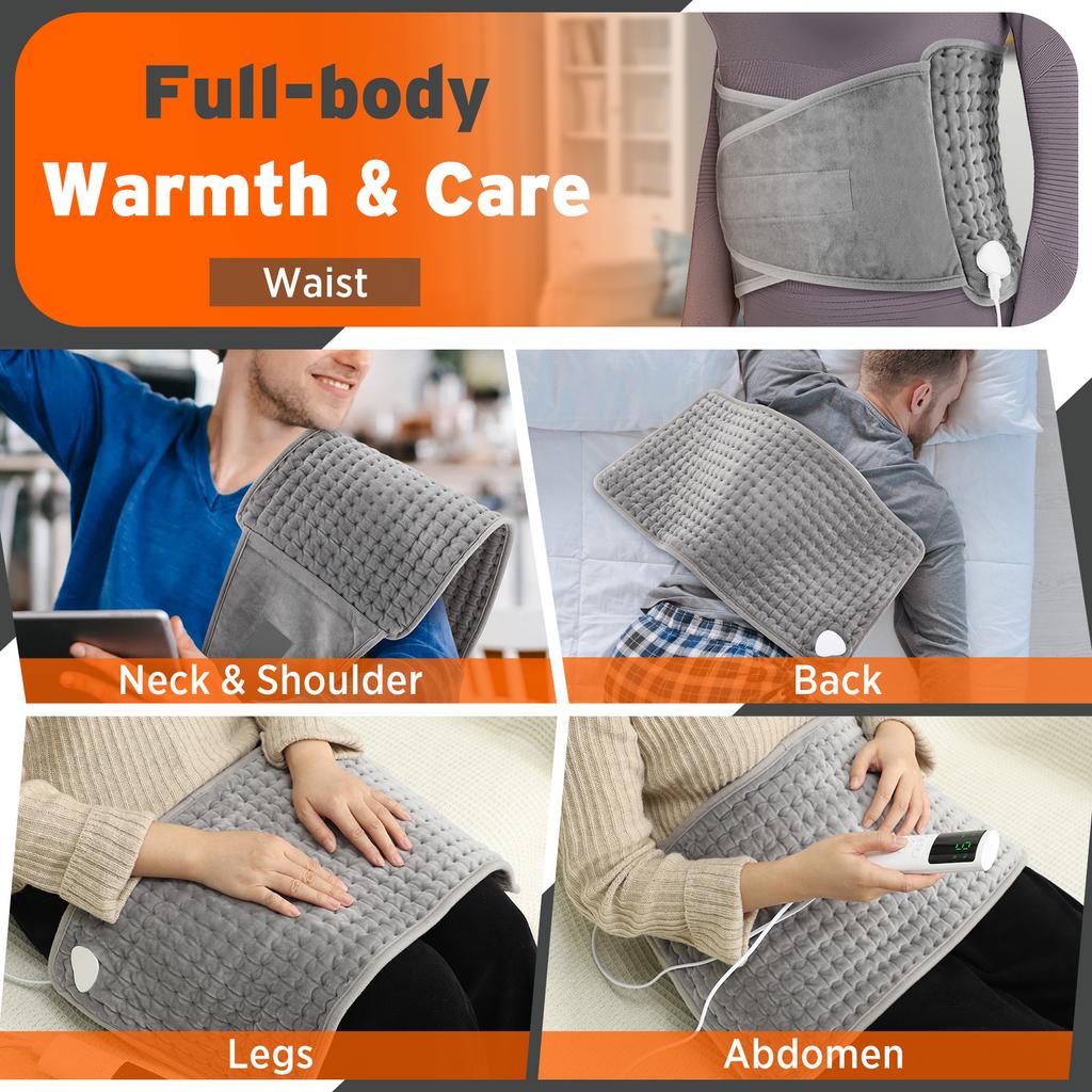 Waist Heating Pad Electric Hot Compress Women Menstrual Cramps Belt Washable Abdomen Back Warming Blanket 220V 110V Home Office