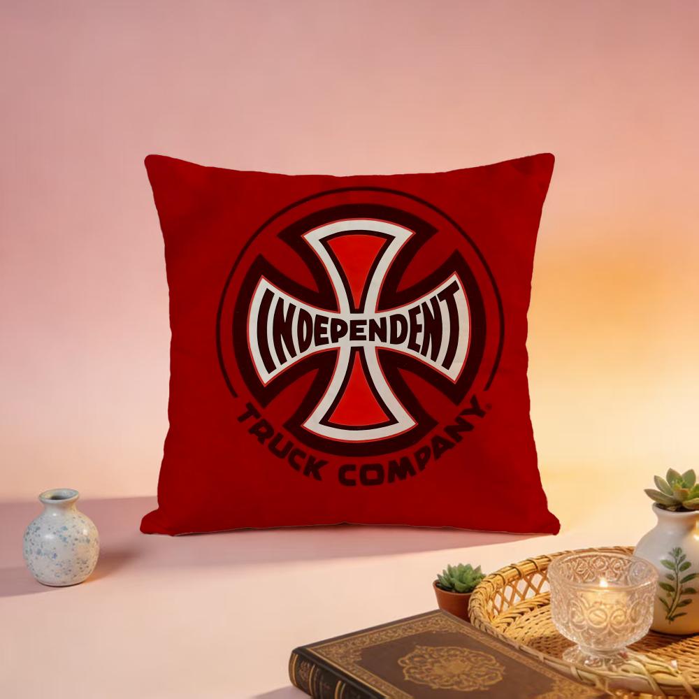 Trending IIndependent Skateboardses Cushion Cover Premium SkinFriendly Pillow Case MultiPurpose for Home Office Travel