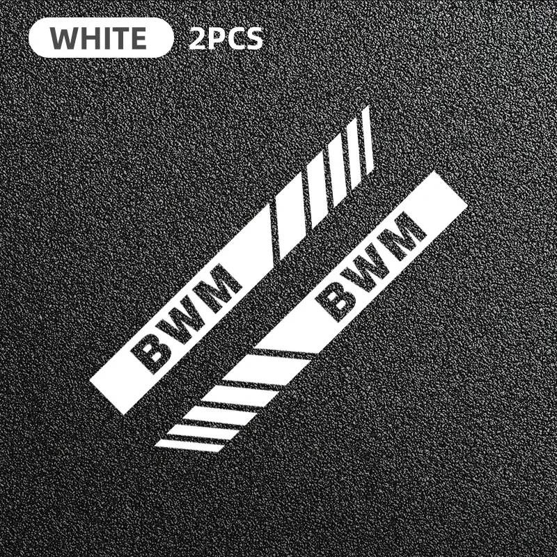 BAIS3 2025 2pcs Car Stripe Stickers Rearview Mirror Reflective Vinyl Decals Decoration For BMW F10 F13 F15 F16 F30 F34 F32 F31 E36 E60