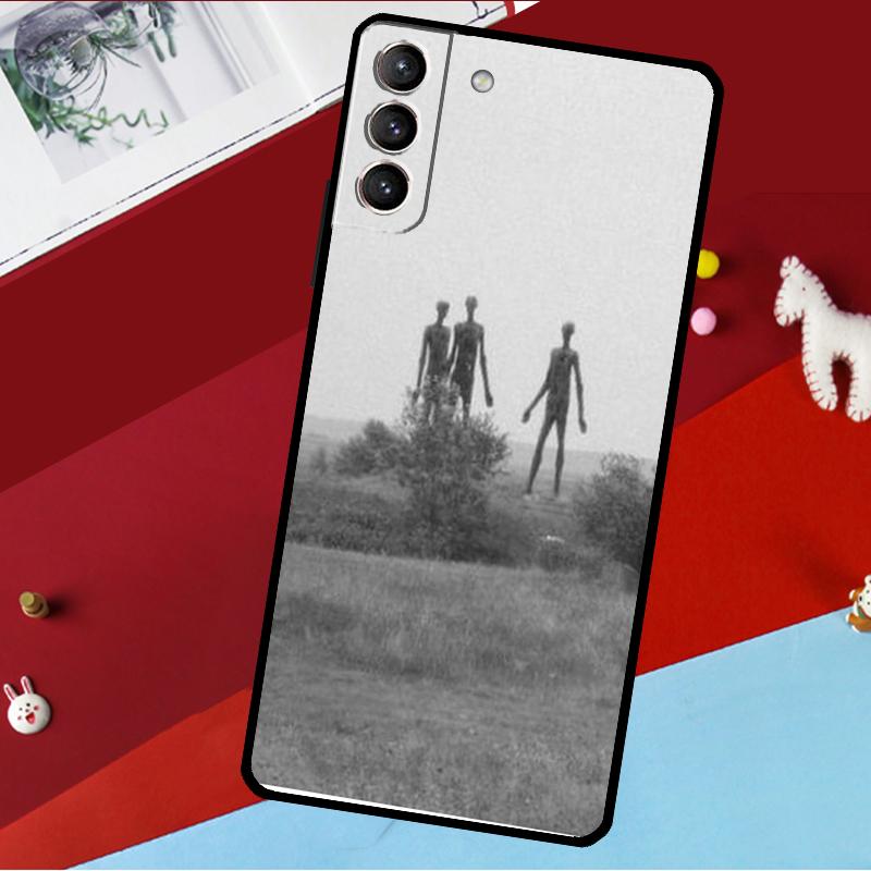 Эстетичный чехол с инопланетянами для Samsung Galaxy S25 S24 S22 S23 Ultra Plus S20 S21 FE S9 S10 S24 FE