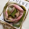 Fashion Green Grass Women Chiffon Individuality Lotus Flower Georgette Bandana Scarf Summer Beach Sunscreen Thin Hijab