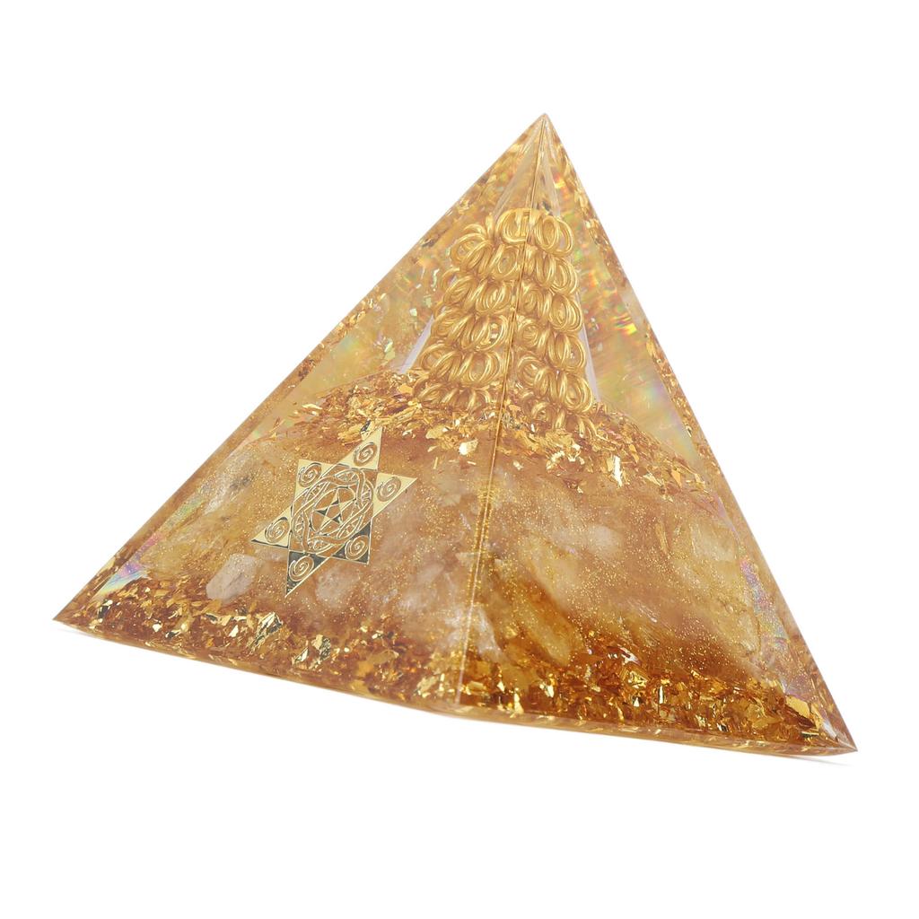 Пирамида Оргонита 6 см Генератор энергии Кристаллическая проволока Ручной работы Пирамида Декор для положительной энергии