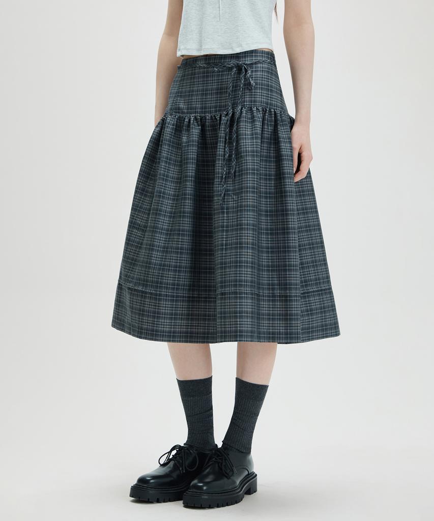 MIXXO Клетчатая юбка миди_Miwwhg116C Miwwhg31Qc Miwwhg50Qc