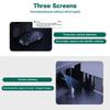 Icsee 9MP Wireless Three-Lens Camera with Triple Screen for Outdoor Monitoring